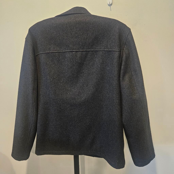 Men's Covington Gray Wool Blend Full Zip Jacket Size L - Picture 5 of 11